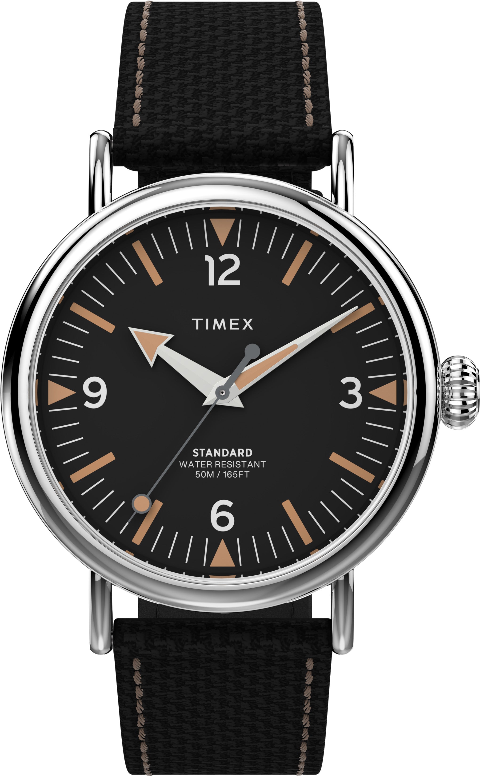 Timex Standard Carat Negro Caballero 40 mm Correa Piel Negra TW2V44000