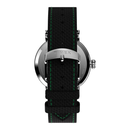 Timex Standard Carat Verde Caballero 40 mm Corr Piel Negra TW2V44200
