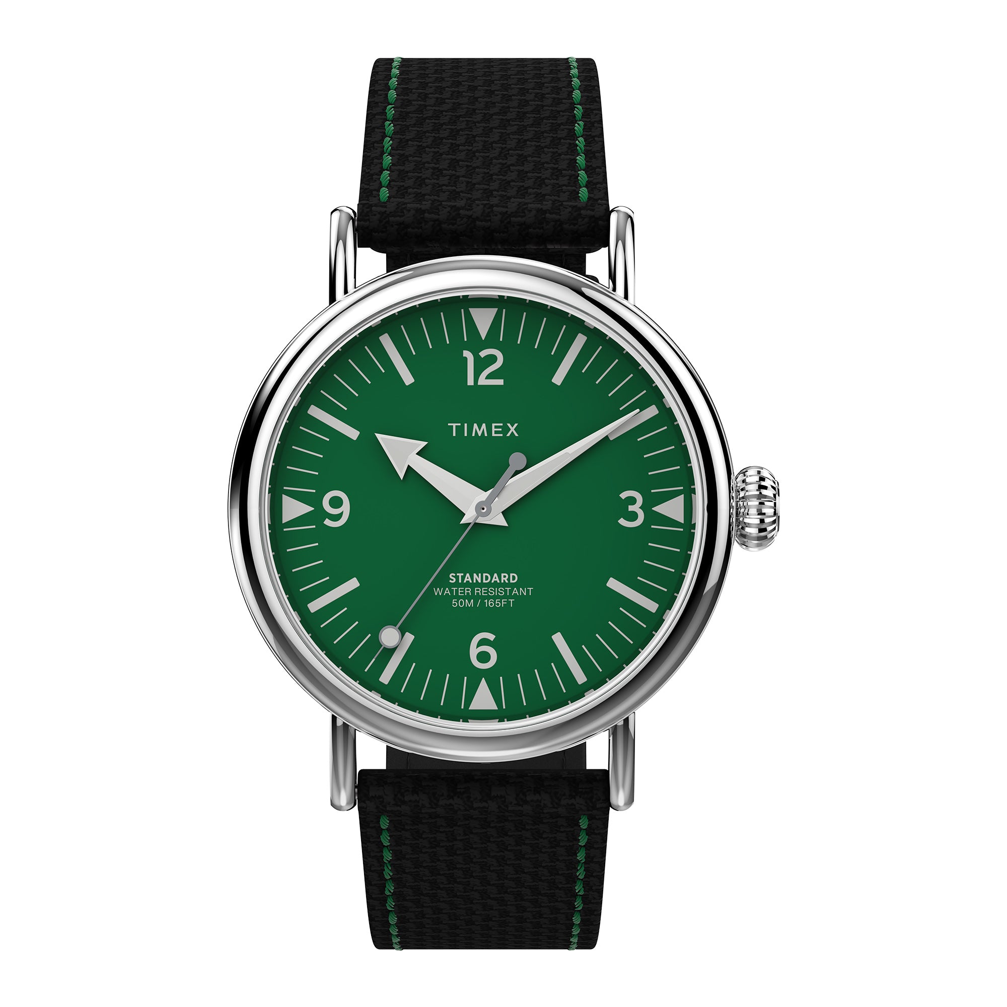 Timex Standard Carat Verde Caballero 40 mm Corr Piel Negra TW2V44200