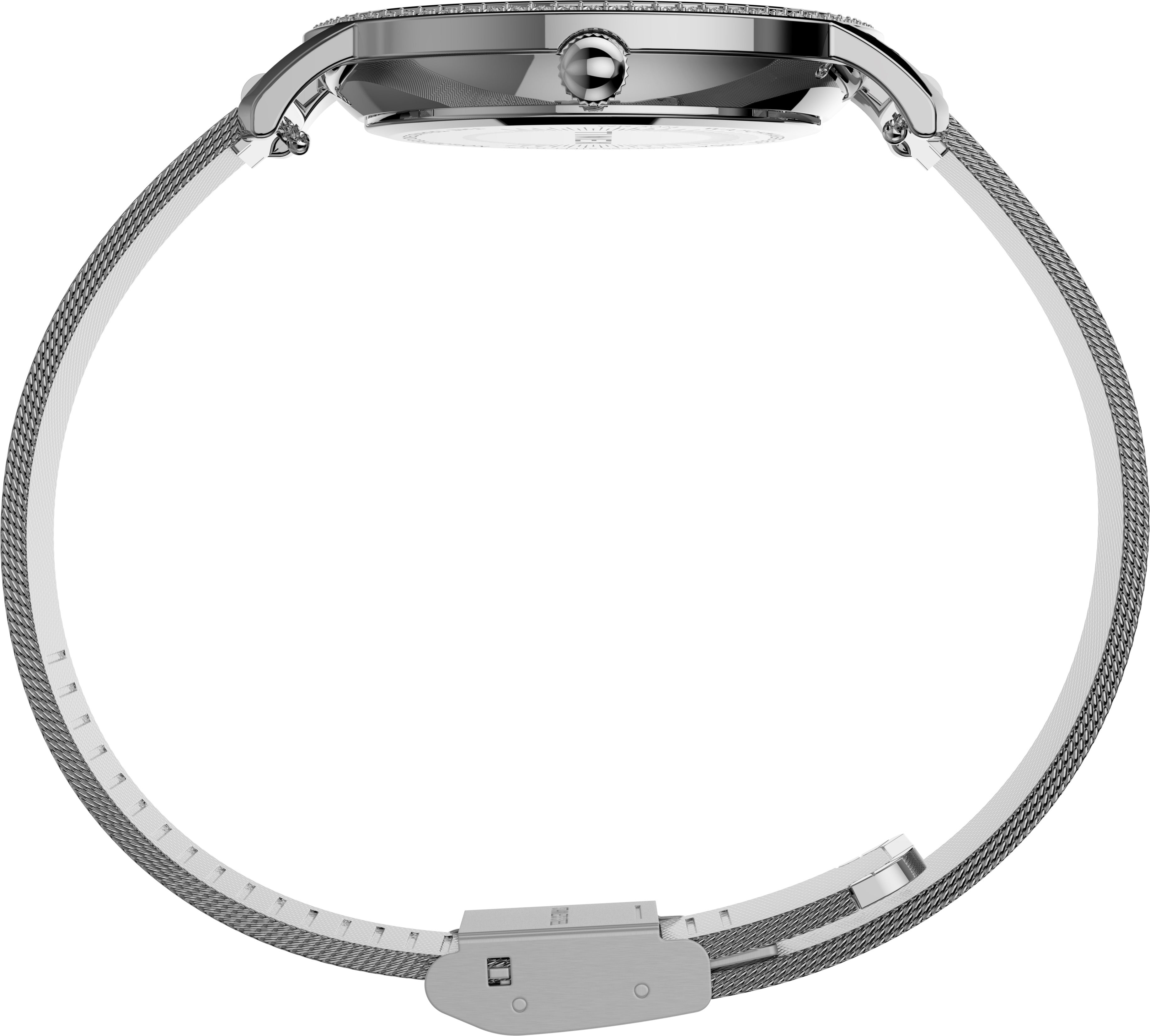 Timex Transcend Carat Plata Dama 34 mm Braz Mesh Plata Ac Inox TW2V52400