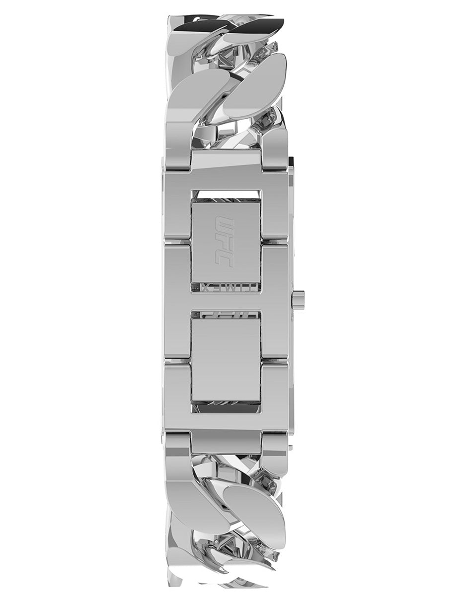 Timex Ufc Championship Id 3 Manecillas Carat Plata Brazalete Cadena Plata TW2V55600