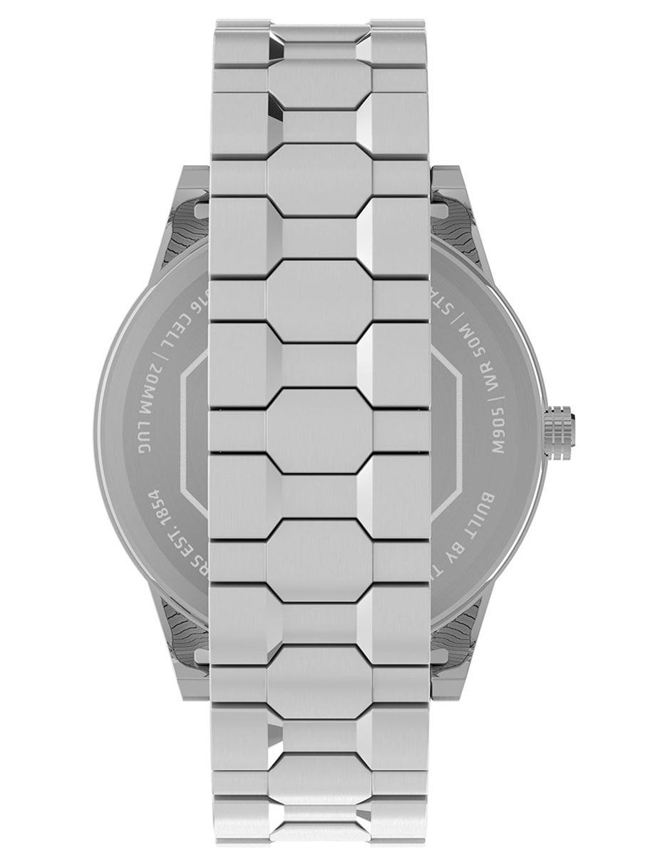 Timex Ufc Legend 3 Manecillas Caja 42mm Carat Plata Braz Expansion Plata TW2V56300