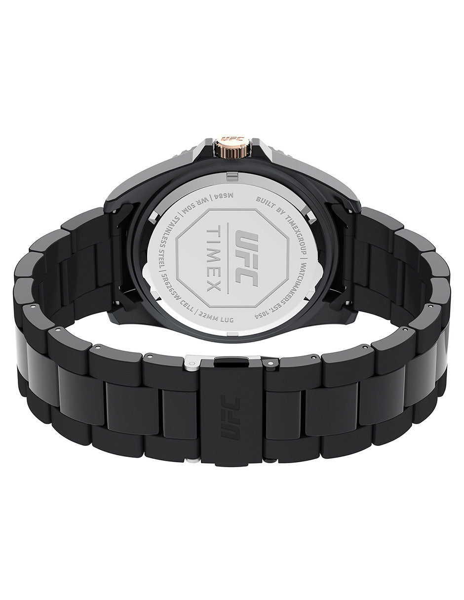 Timex Ufc Debut 3 Manecillas Caja 42mm Carat Negra Braz Ac Inox Negro TW2V56800