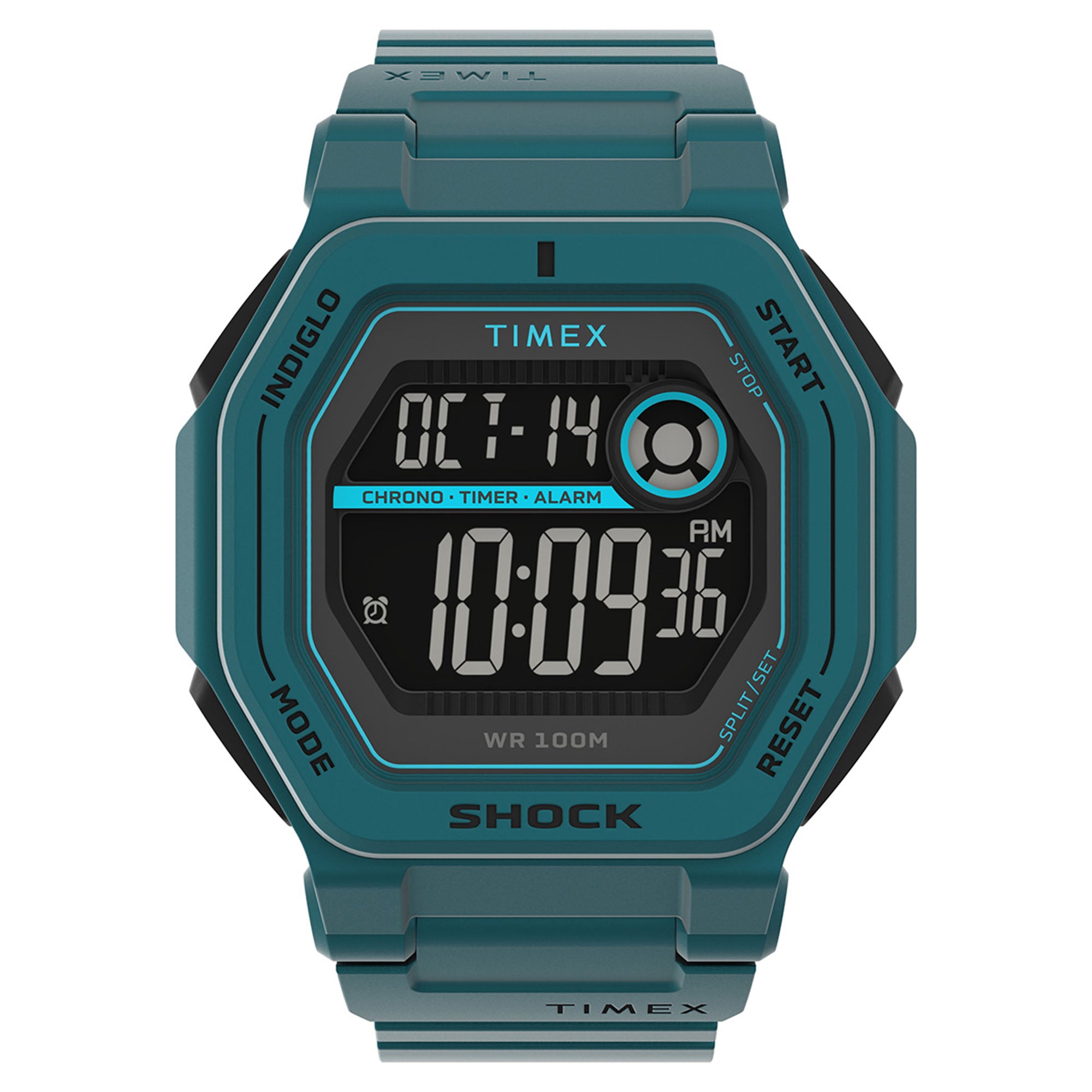 Timex Command Encounter Cab Digital Carat Digital Correa Resina Azul Caja Resina 45 mm TW2V59900