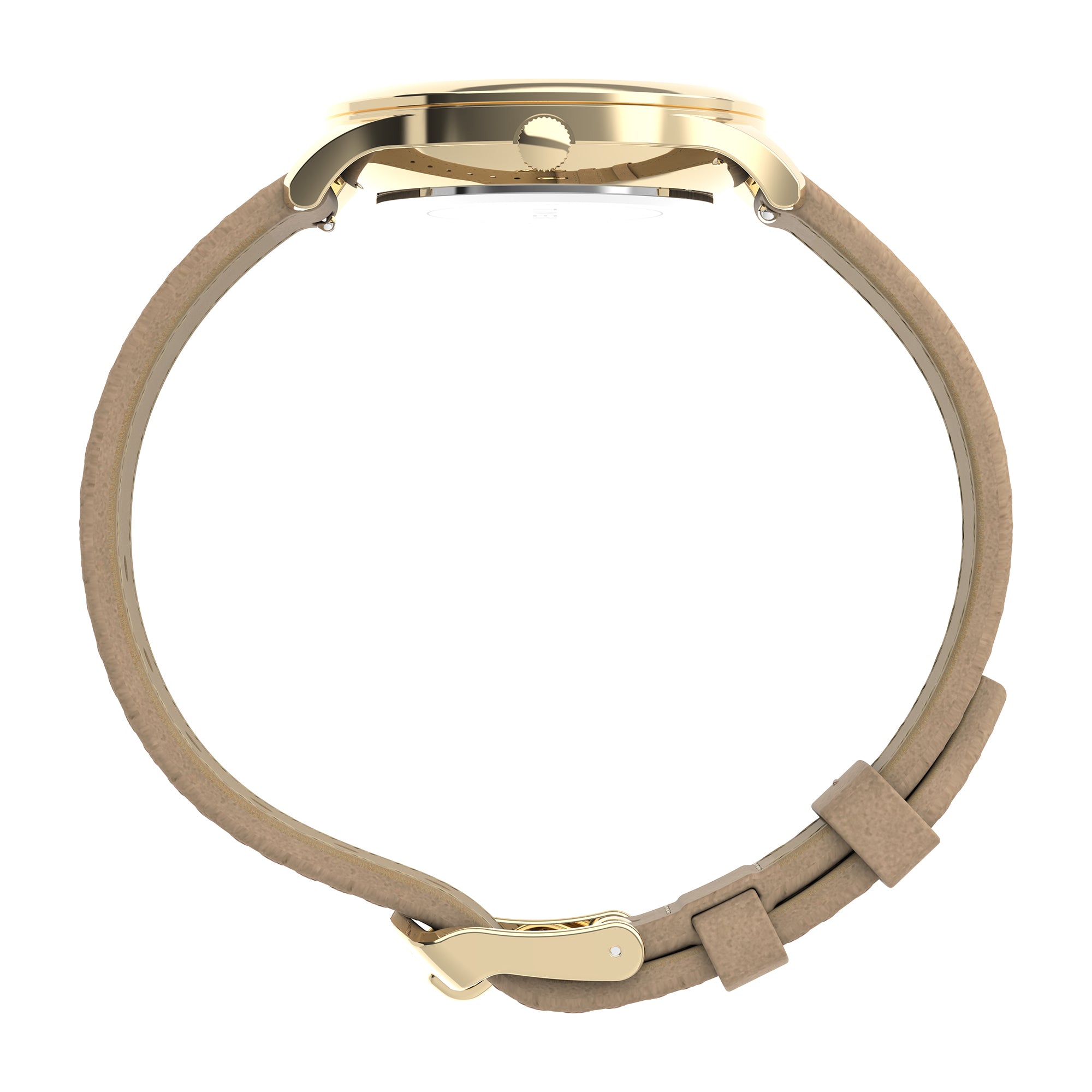 Timex Dress 32mm Crystal Dial Dama 3 Manecillas Carat Blanco Corr Piel Cafe Caja Ac Inox & Aleacion De Metal 32 mm TW2V76300