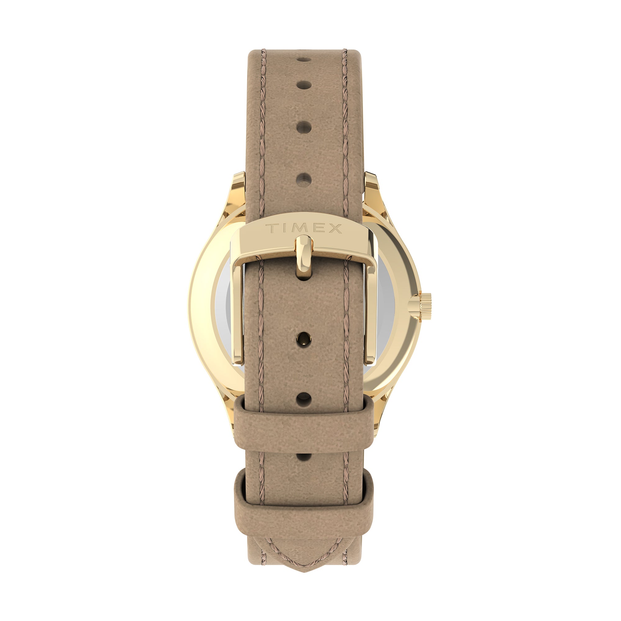 Timex Dress 32mm Crystal Dial Dama 3 Manecillas Carat Blanco Corr Piel Cafe Caja Ac Inox & Aleacion De Metal 32 mm TW2V76300