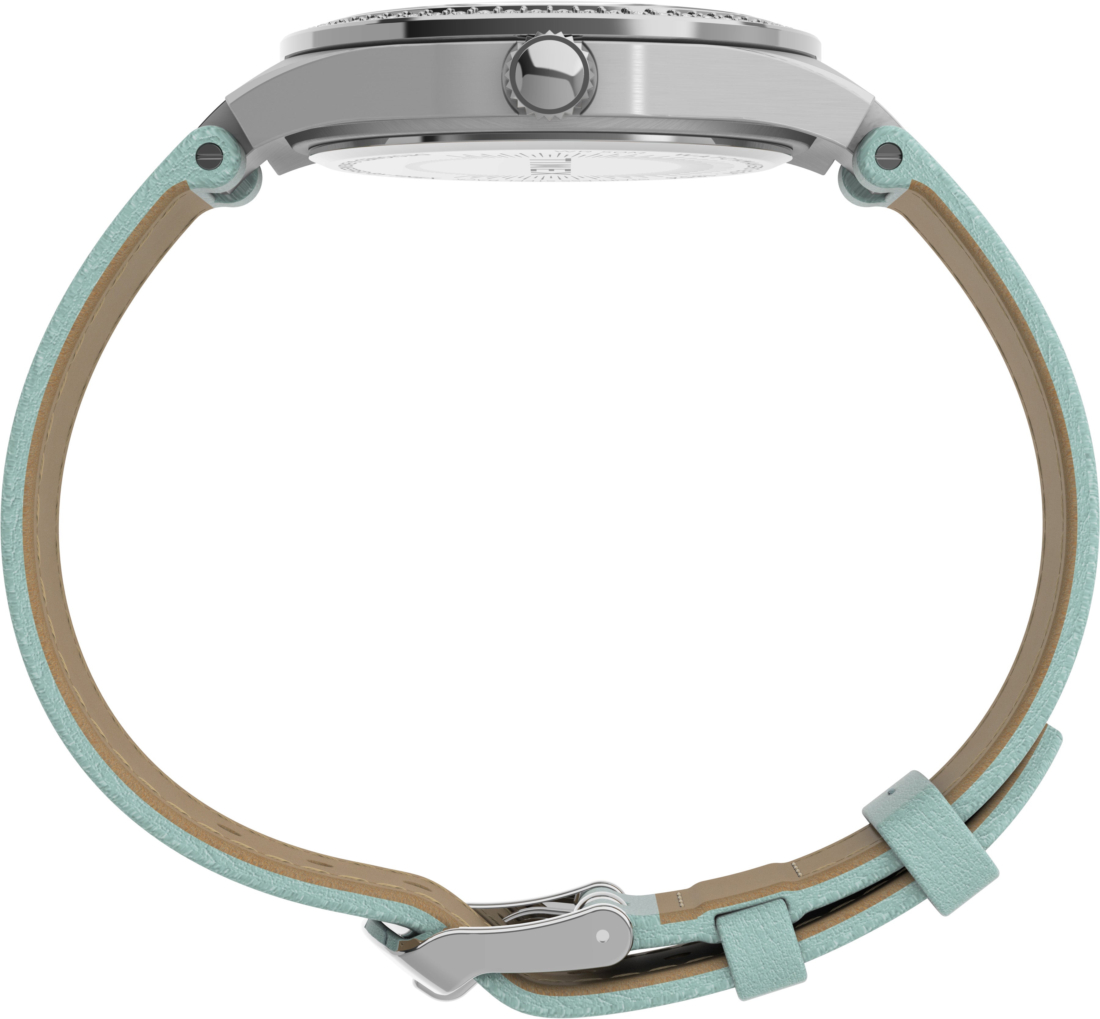 Timex Simone Dama Multifuncion Carat Azul Correa Piel Azul Caja Aleacion De Metal 38 mm TW2V80400