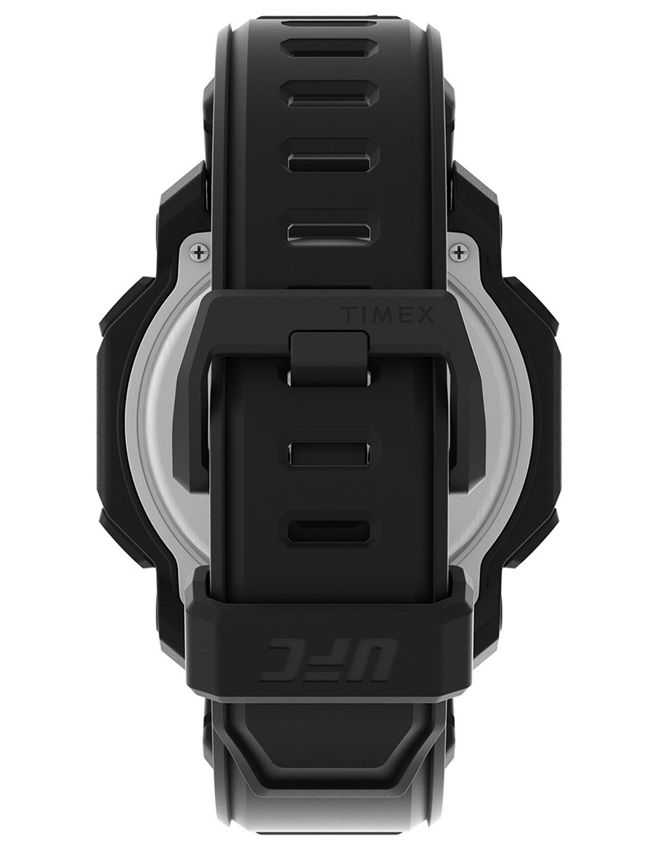 Timex Ufc Cab Knockout Carat Digital Correa Caucho Negra Caja Resina 48mm TW2V88100