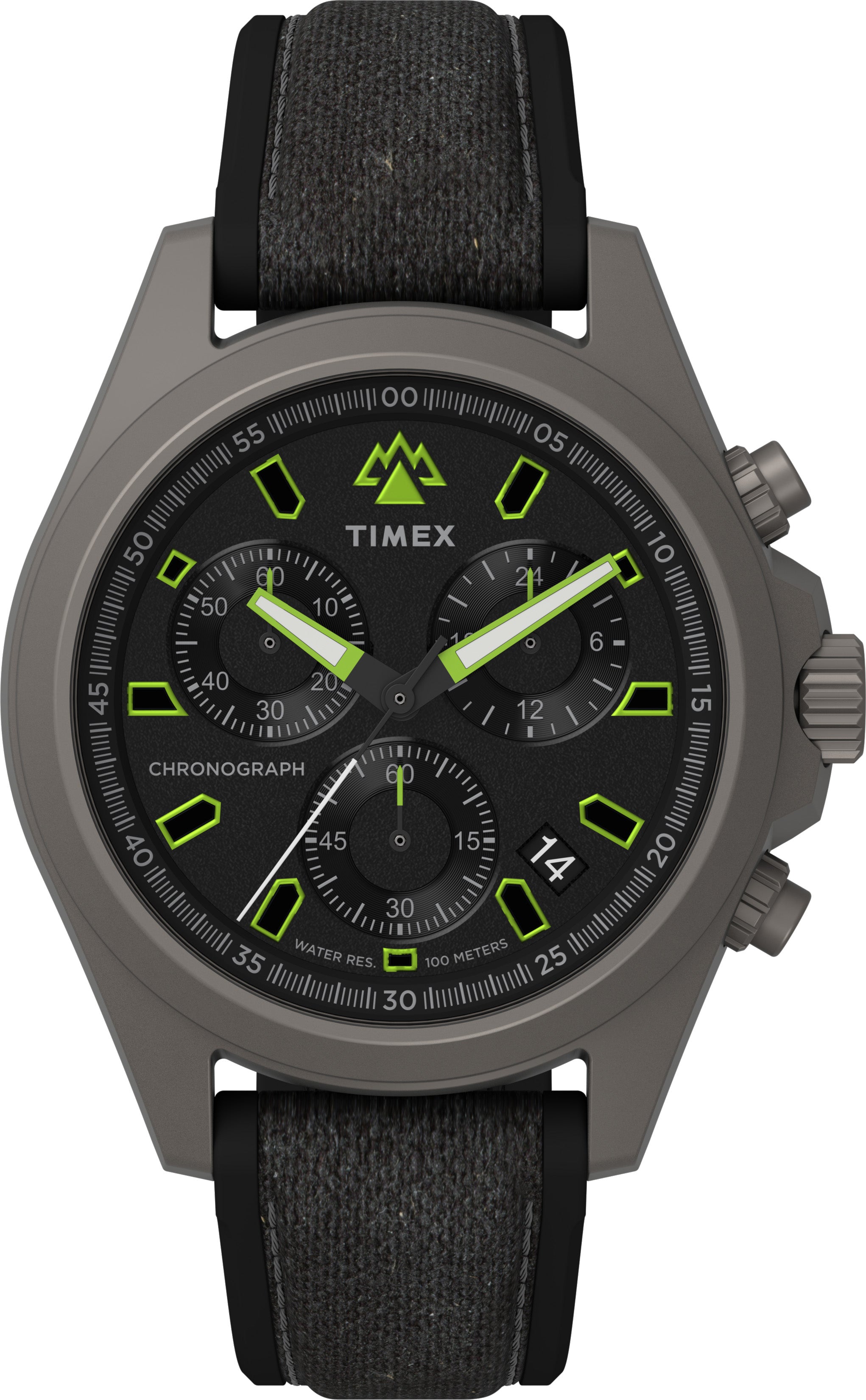 Timex Expedition North Field Cab Chrono Carat Negra Correa Sil Negra Caja Titanio 43mm TW2V96300