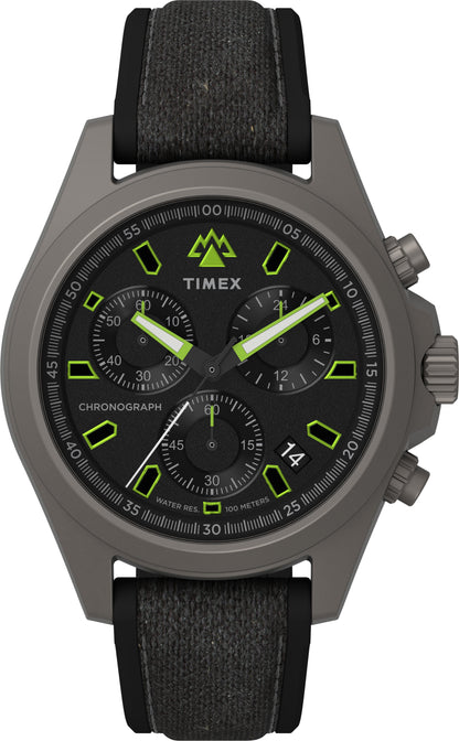 Timex Expedition North Field Cab Chrono Carat Negra Correa Sil Negra Caja Titanio 43mm TW2V96300