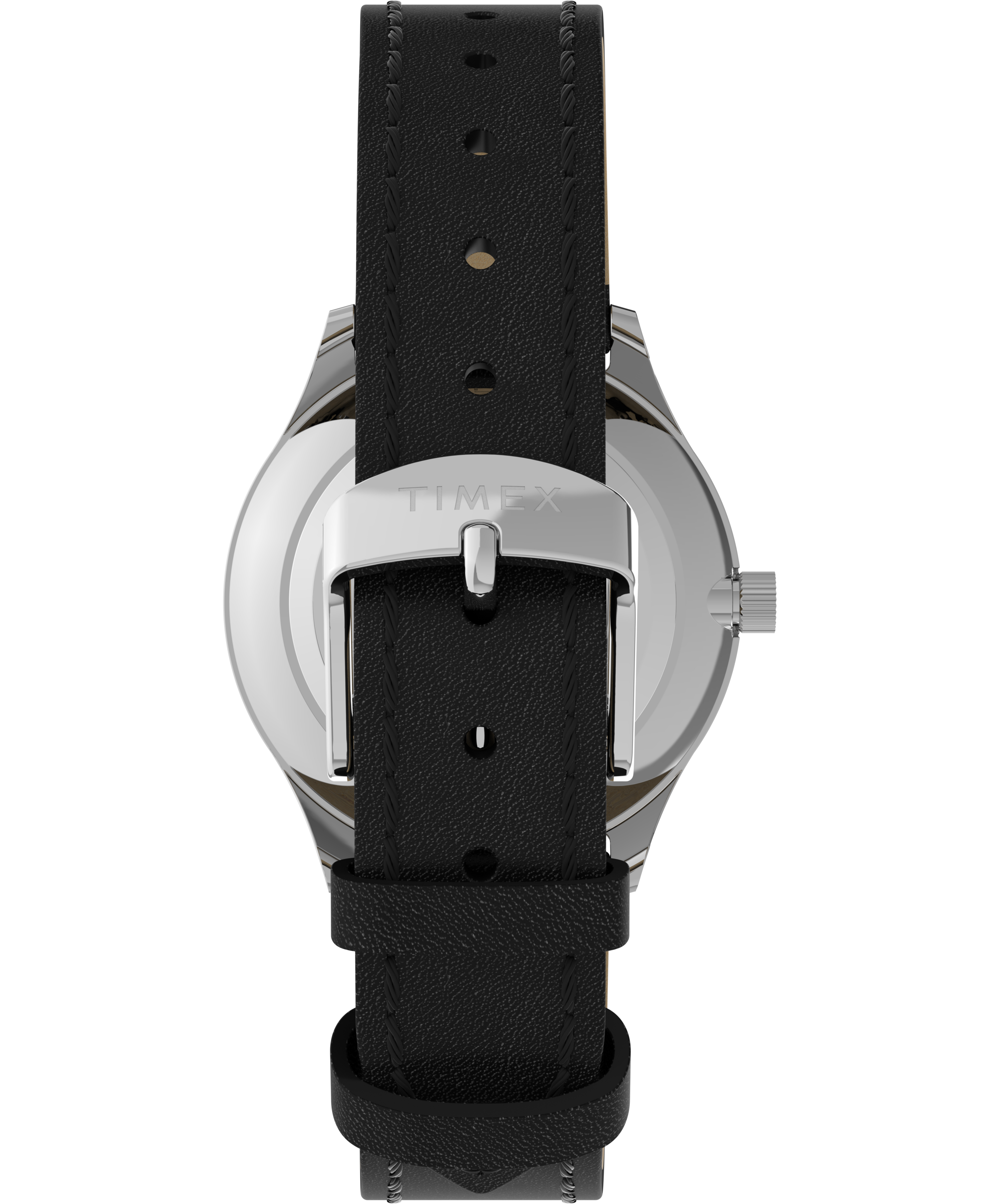 Timex Modern Easy Reader Dama 3 Manecillas Carat Madreperla Correa Piel Negra Caja 32mm TW2W15900