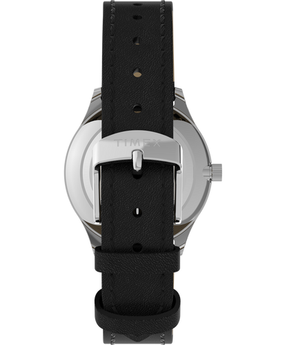Timex Modern Easy Reader Dama 3 Manecillas Carat Madreperla Correa Piel Negra Caja 32mm TW2W15900