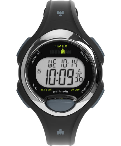Timex Ironman Essential Dama Digital Correa Sil Negra Caja 34mm TW2W17300