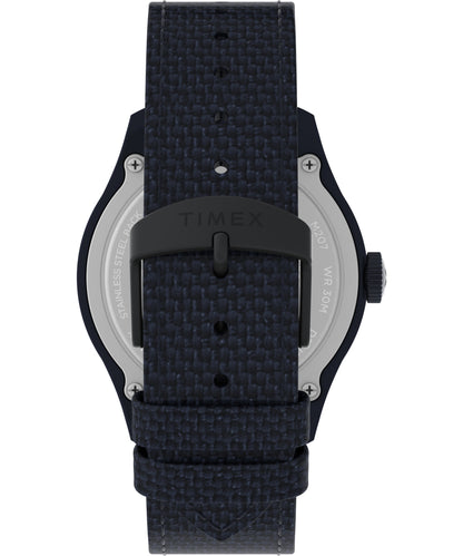 Timex Expedition North Traprock Cab 3 Manecillas Carat Azul Correa Eco Friendly Nylon Azul Caja 43mm TW2W23600