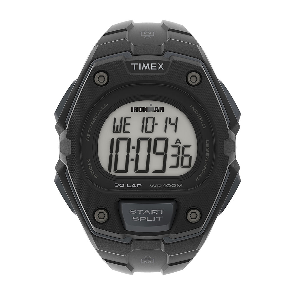 Timex Classic 30 Cab Carat Digital Correa Resina Negra Caja Resina 43 mm TW5M46100