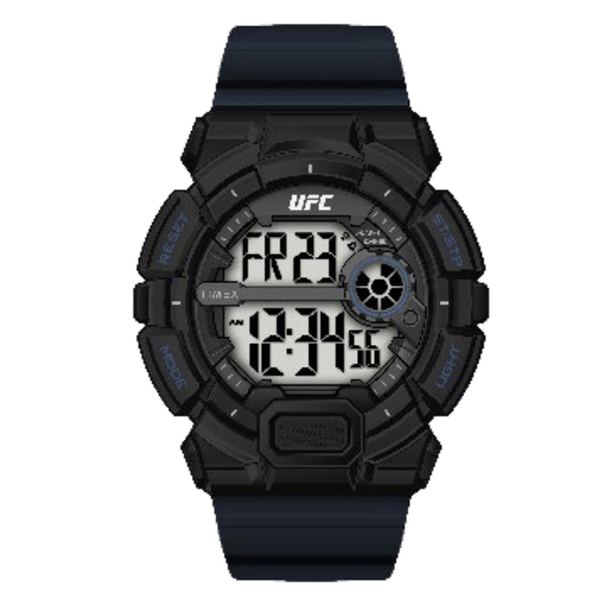 Timex Ufc Striker Digital Caja 50mm Corr Resina Azul TW5M53500