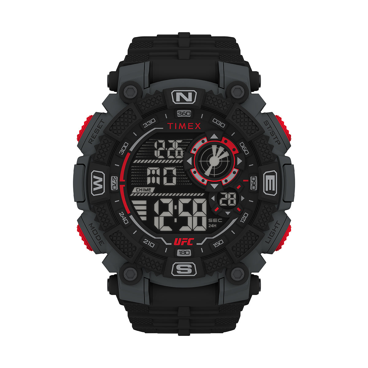 Timex Ufc Redemption Digital Caja 50mm Corr Resina Negra TW5M53700