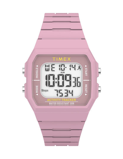 Timex Timex Activity & Step Tracker Unisex Digital Carat Digital Correa Silicon Rosa Caja Resina 40 mm TW5M55800
