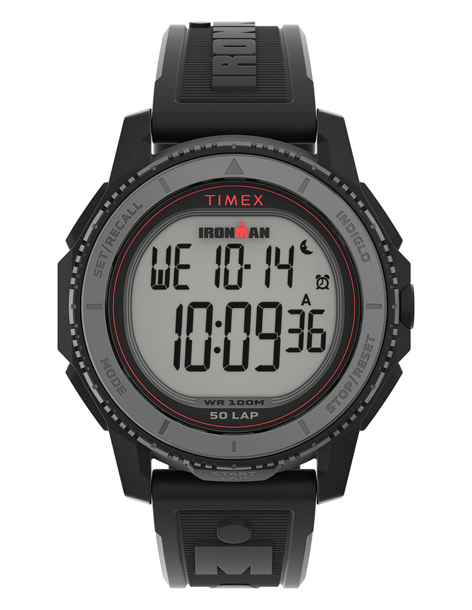 Timex Ironman Adrenaline Cab Digital Correa Sil Negra Caja 46.5mm TW5M57800