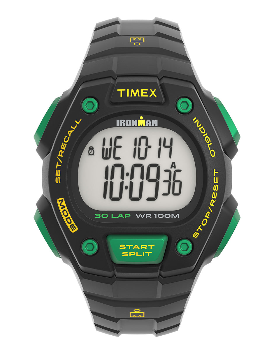Timex Cab Ironman Calssic 30 Negro/Verde Caja 40mm TW5M59000
