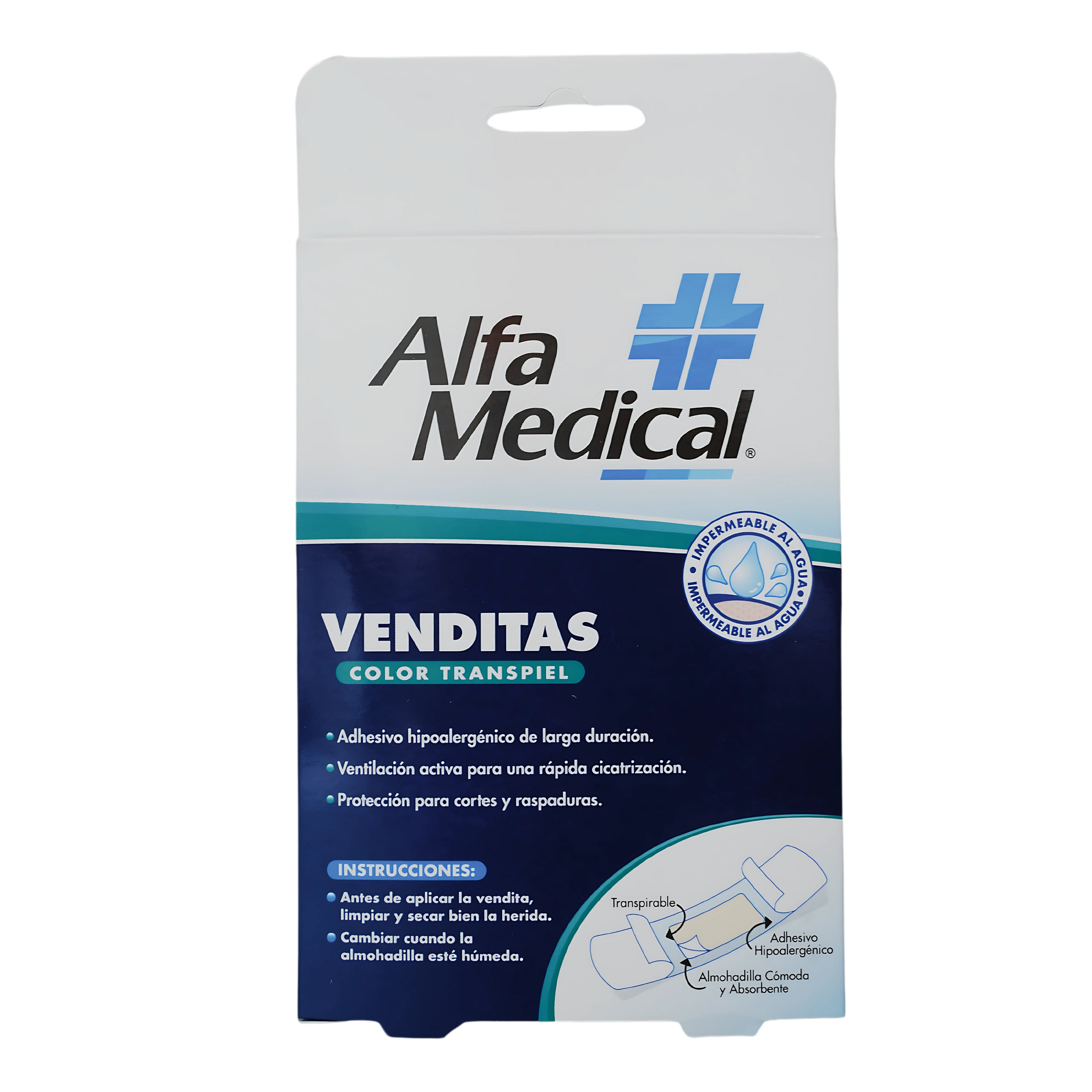 Venditas Color Transpiel 100 Pz Alfa Medical