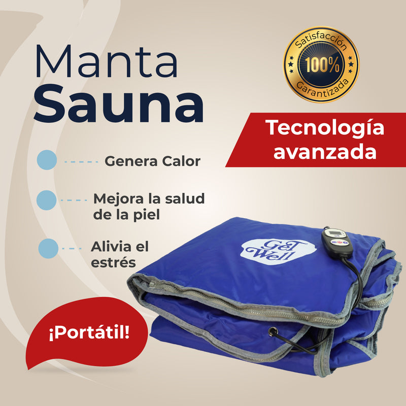 Manta Sauna De Infrarrojos Lejanos Get Well Azul