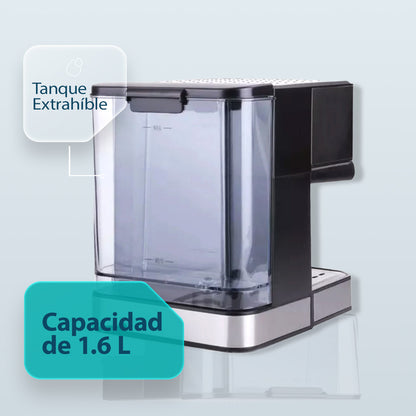 Cafetera Boma 1.6L 2 tazas, bomba de alta presión, válvula de seguridad, boquilla de espuma BM-6836