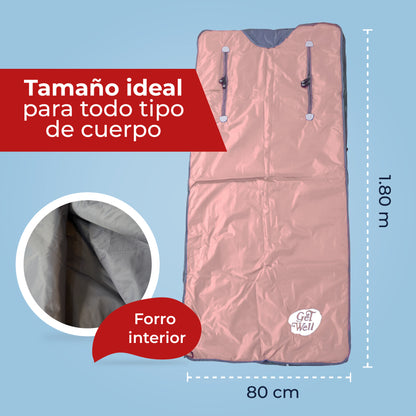 Manta Sauna De Infrarrojos Lejanos Portátil Get Well Rosa