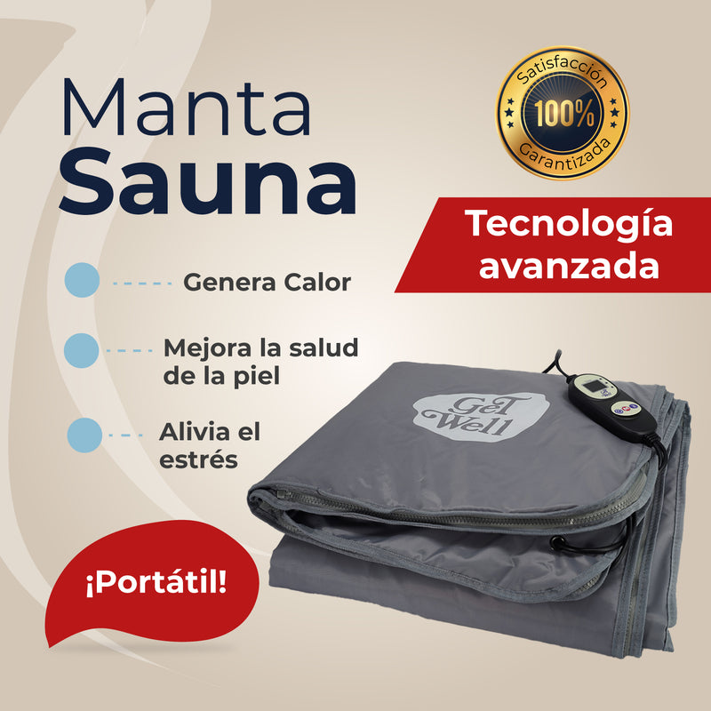 Manta Sauna De Infrarrojos Lejanos Get Well Gris