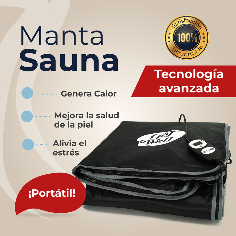 Manta Sauna De Infrarrojos Lejanos Get Well Negro