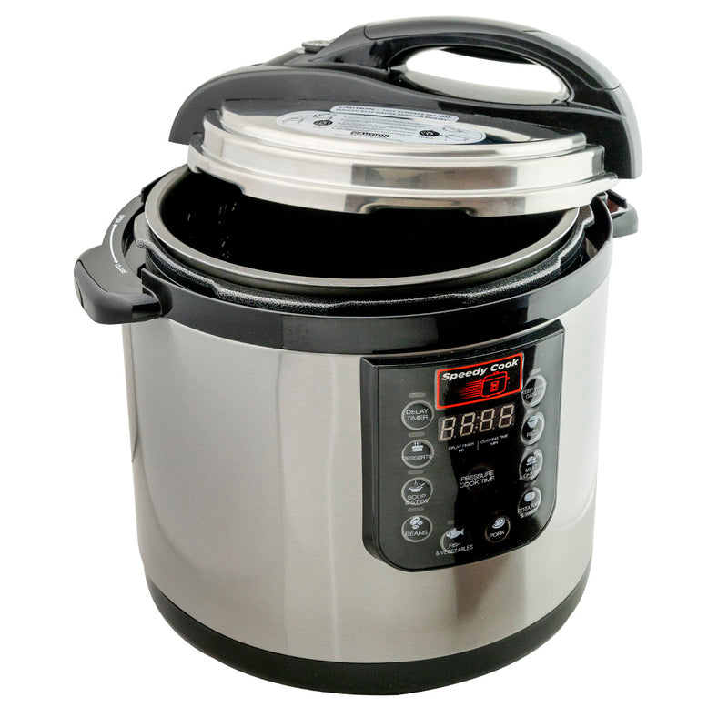 Olla de Presion Speedy Cook Multifuncional 6 en 1 9.7 Litros Negro