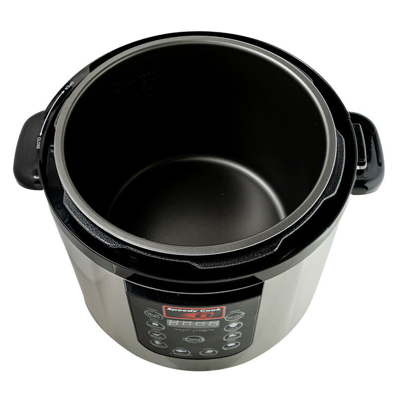 Olla de Presion Speedy Cook Multifuncional 6 en 1 9.7 Litros Negro