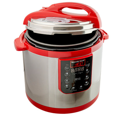 Olla de Presión Speedy Cook Multifuncional 6 en 1 | 9.7 Litros  | Rojo