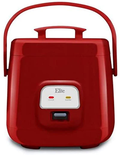 Mini Arrocera Vaporera Elite ERC-135 con 4 Tazas Rojo