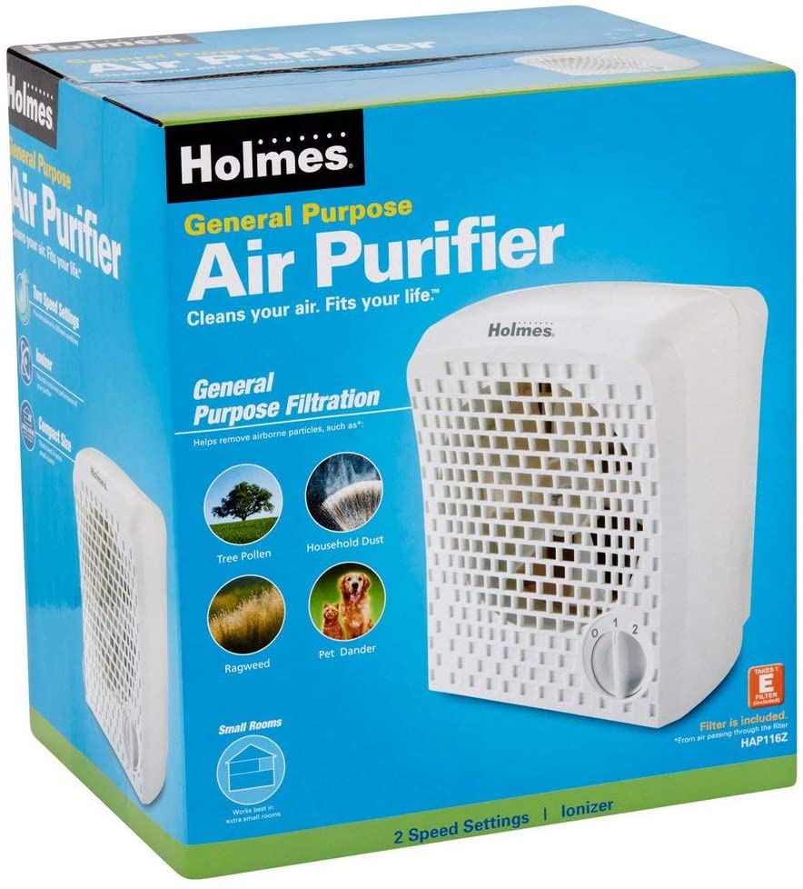 Purificador De Aire Holmes HAP116Z | Portátil | 2 Velocidades | Blanco