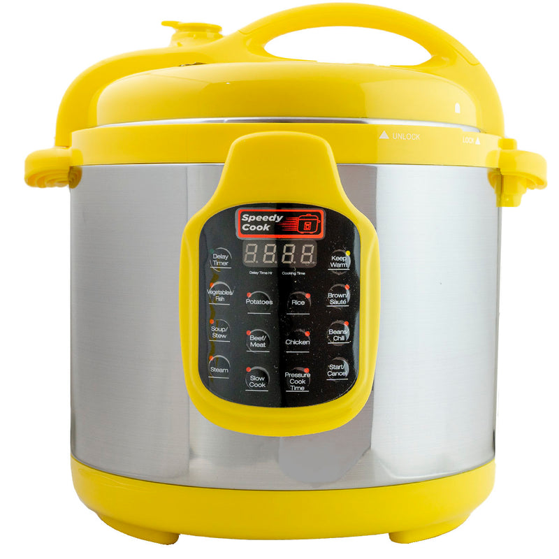 Olla de Presion Speedy Cook Multifuncional 6 en 1 5.7 Litros Amarillo