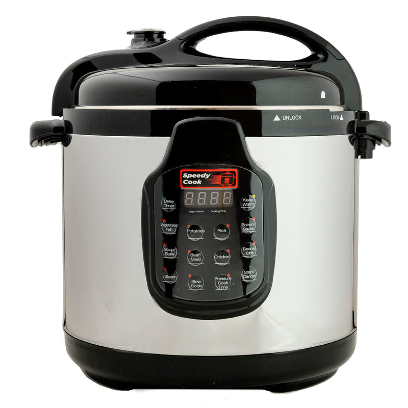 Olla de Presion Speedy Cook Multifuncional 6 en 1 5.7 Litros Negro