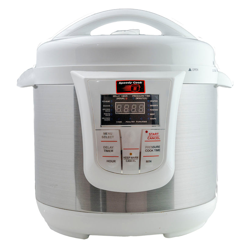 Olla de Presion Speedy Cook Multifuncional 6 en 1 7.7 Litros Blanco