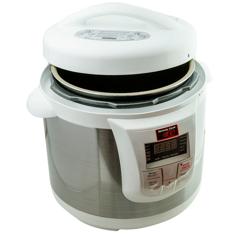 Olla de Presion Speedy Cook Multifuncional 6 en 1 7.7 Litros Blanco