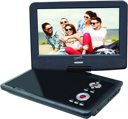 DVD Portátil 9 Pulgadas Supersonic SC-259 | MPEG4 SVCD VCD MP3 | Negro