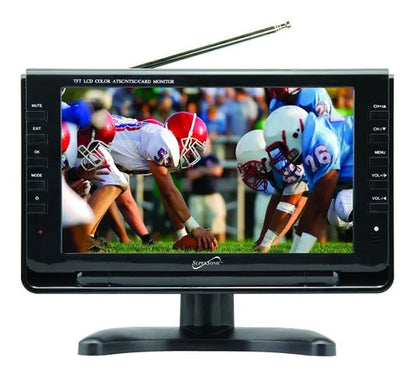 DVD Portatil 9 Pulgadas Supersonic SC-499 MPEG4 SVCD VCD MP3 Negro