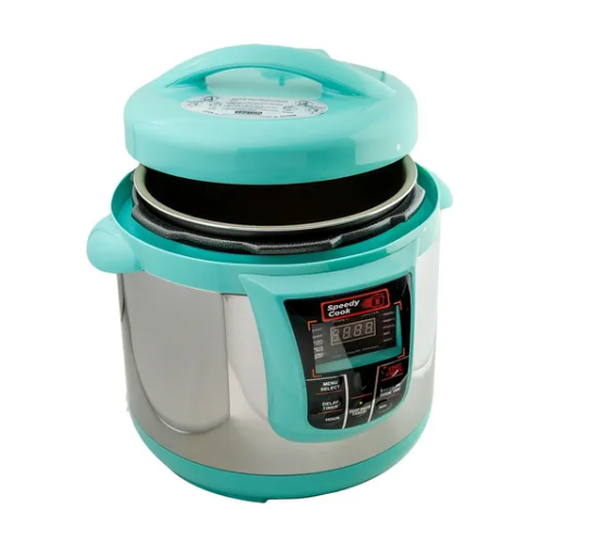 Olla de Presion Speedy Cook Multifuncional 6 en 1 7.7 Litros Turquesa